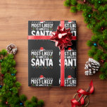 Most Likely To Wrestle Santa Christmas Wrestling Wrapping Paper<br><div class="desc">Most Likely To Wrestle Santa Christmas Wrestling Holiday</div>