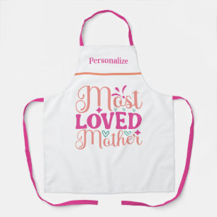 Most Loved Mother Gift for Mom Kitchen Apron