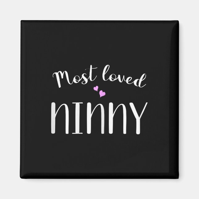 Most Loved Ninny Cute Hearts  Magnet (Front)