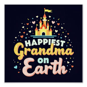 Most Magical Grandma, Fantasy Castle Poster