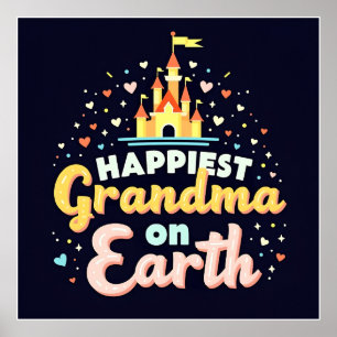 Most Magical Grandma, Fantasy Castle Poster