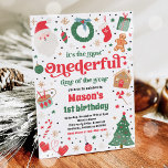 Most Onederful Time Christmas 1st Birthday Party Invitation<br><div class="desc">Most Onederful Time Christmas 1st Birthday Party Invitation</div>