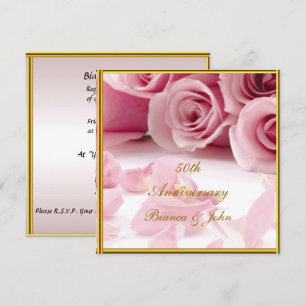 Most Popular and Elegant 50th Anniversary Invitation