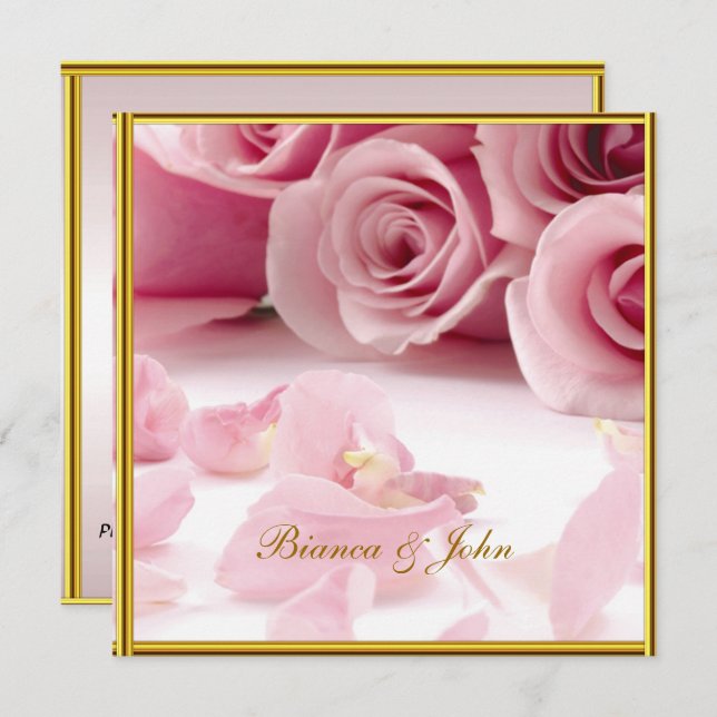 Most Popular and Elegant Wedding Invitation (Front/Back)