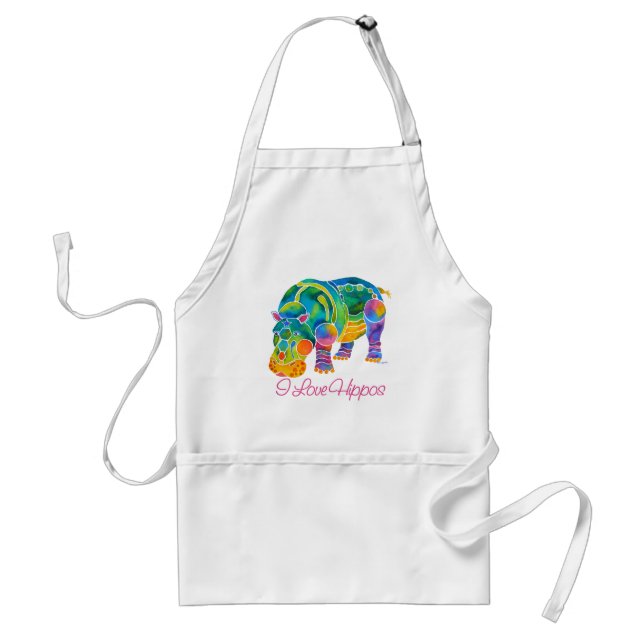 Most Popular I Love HIPPOS Standard Apron (Front)
