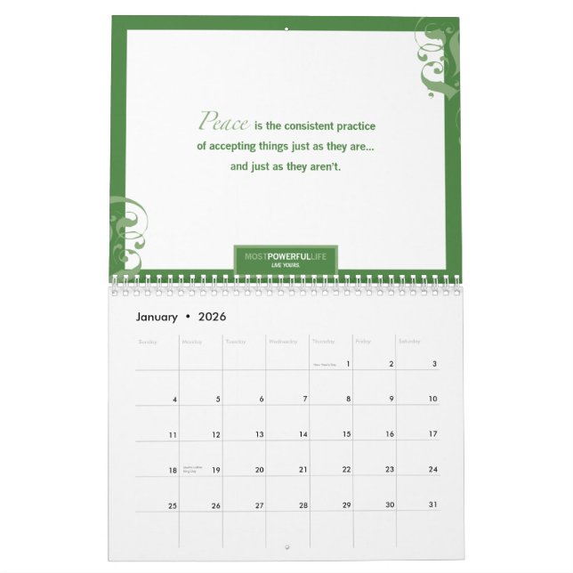 Most Powerful "Year" 2011 Calendar (Jan 2026)