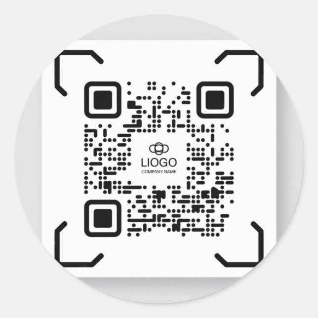 Most Searched Minimalist QR Code Stickers (Front)