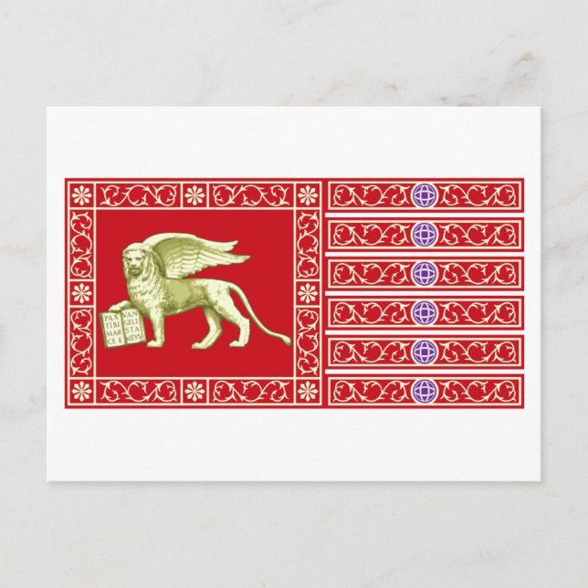 Most Serene Republic of Venice Flag Postcard (Front)