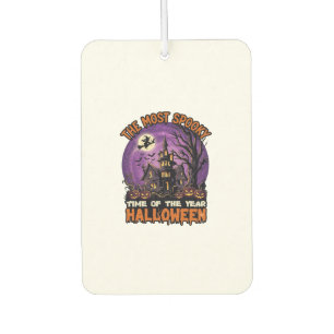 Most Spooky Halloween Haunted House Witch Pumpkins Air Freshener