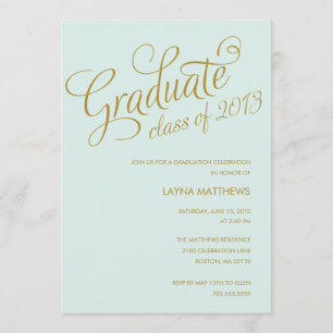 MOST TALKATIVE   GRADUATION INVITATION