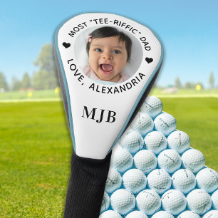 Most TEE-RIFFIC Dad - Golfer Custom Photo Driver Golf Head Cover