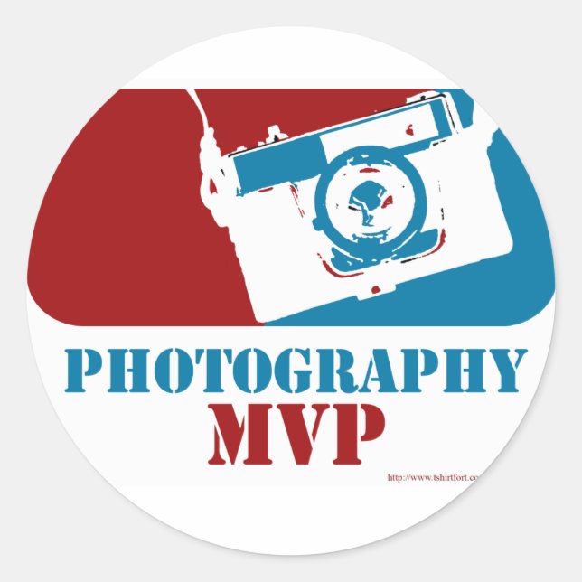 Most Valuable Photographer Classic Round Sticker (Front)