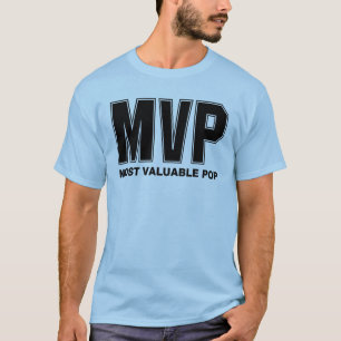 Most Valuable Pop White Text T-Shirt