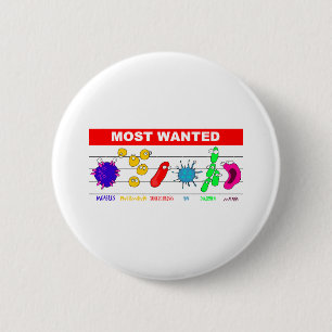 Most Wanted 2 Inch Round Button