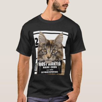 Most Wanted Maine Coon Cat Cute Funny Cat Sweat T-Shirt