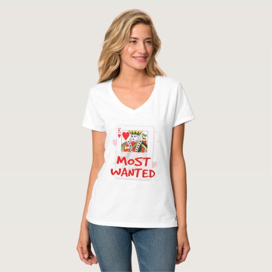 MOST WANTED , Women's Hanes Nano V-Neck T-Shirt