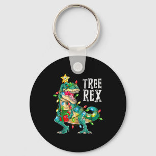 Most Wonderful Christmas Co Dinosaur Christmas Tre Keychain