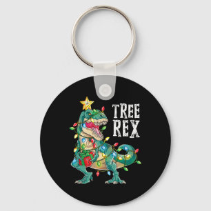 Most Wonderful Christmas Co Dinosaur Christmas Tre Keychain