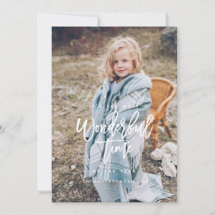 MOST WONDERFUL TIME christmas card [white]