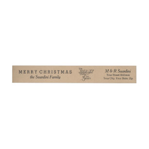 Most Wonderful Time Christmas Wrap Around Label