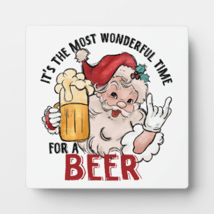 Most Wonderful Time for a Beer Plaque