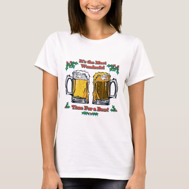 Most Wonderful Time for a Beer T-Shirt (Front)