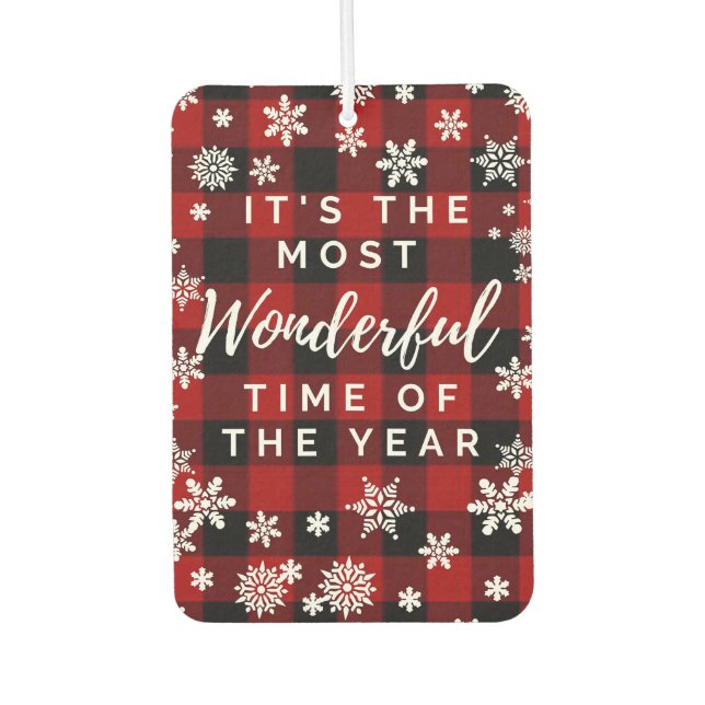 Most wonderful time of the year air freshener (Front)