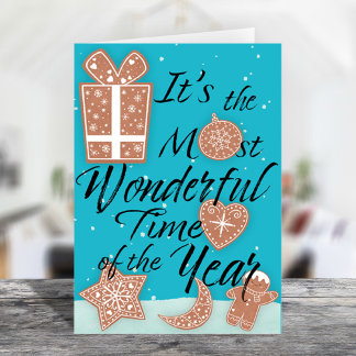 Most Wonderful Time of the Year Christmas Holiday Card