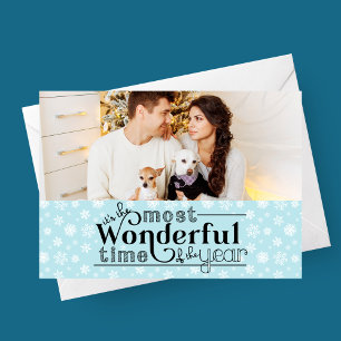 Most Wonderful Time of The Year Holiday Photo Card