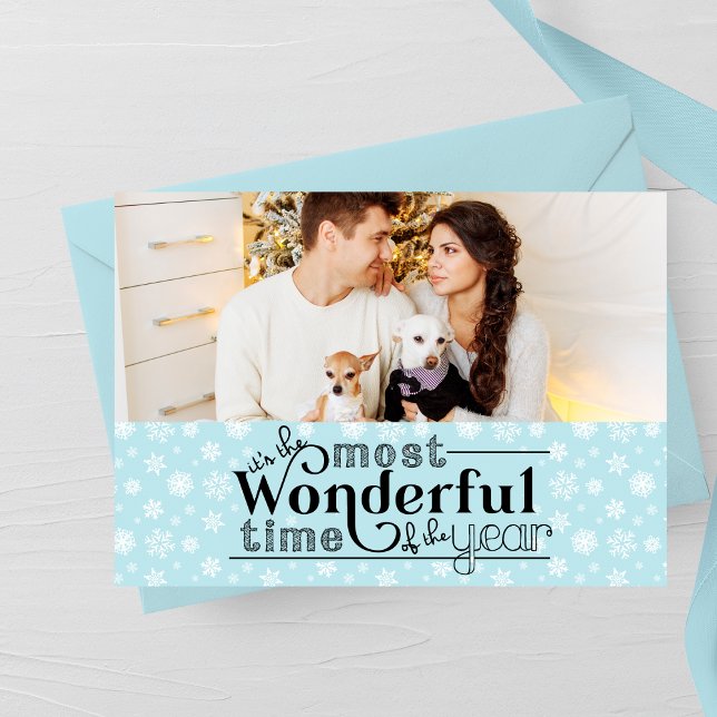 Most Wonderful Time of The Year Holiday Photo Card (Creator Uploaded)