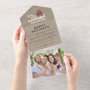 Most Wonderful Time of the Year Photo Holiday Card