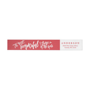 Most Wonderful Time of Year Holiday Address Labels