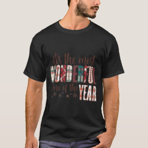 Most Wonderful Time Plaid T-Shirt