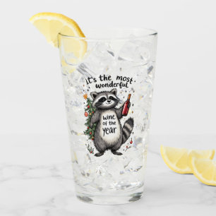 Most Wonderful Wine of the Year Raccoon  Glass