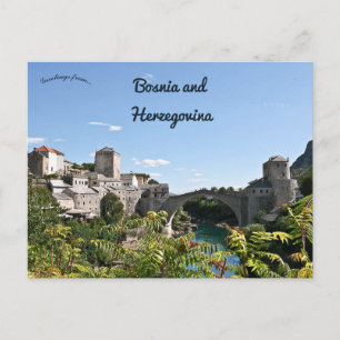 Mostar Bosnia and Herzegovina Postcard