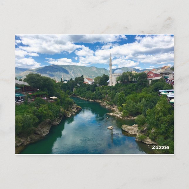 Mostar, Bosnia & Herzegovina Postcard (Back)