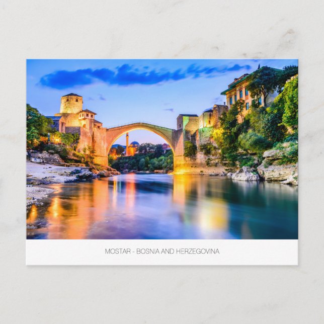 Mostar postcard from Bosnia Herzegovina (Front)