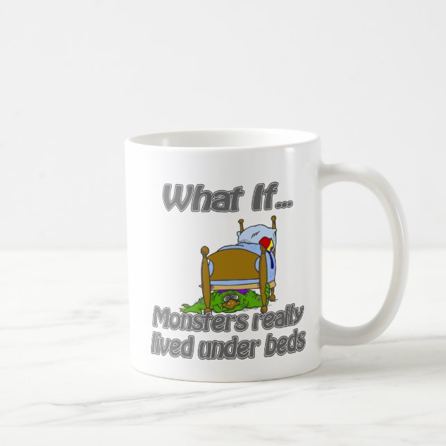 Moster under the bed coffee mug (Right)