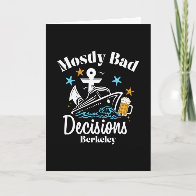 Mostly D Decisions Berkeley Spring Break  Card (Front)