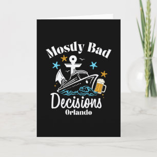 Mostly D Decisions Orlando Spring Break Card