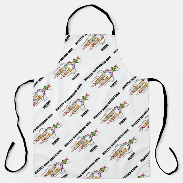 Mostly Noncoding DNA Inside Molecular Bio Humour Apron (Front)