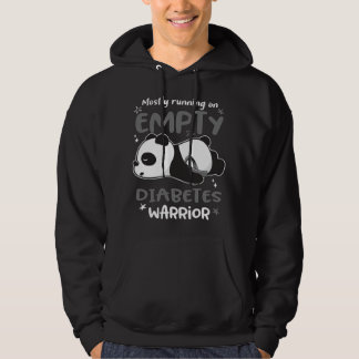 Mostly Running On Empty Diabetes Warrior Hoodie