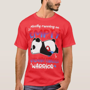Mostly Running On Empty Pulmonary Fibrosis Warrior T-Shirt