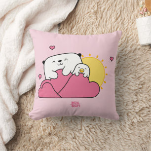 Mostropi Opi and Kipi Valentín Throw Pillow