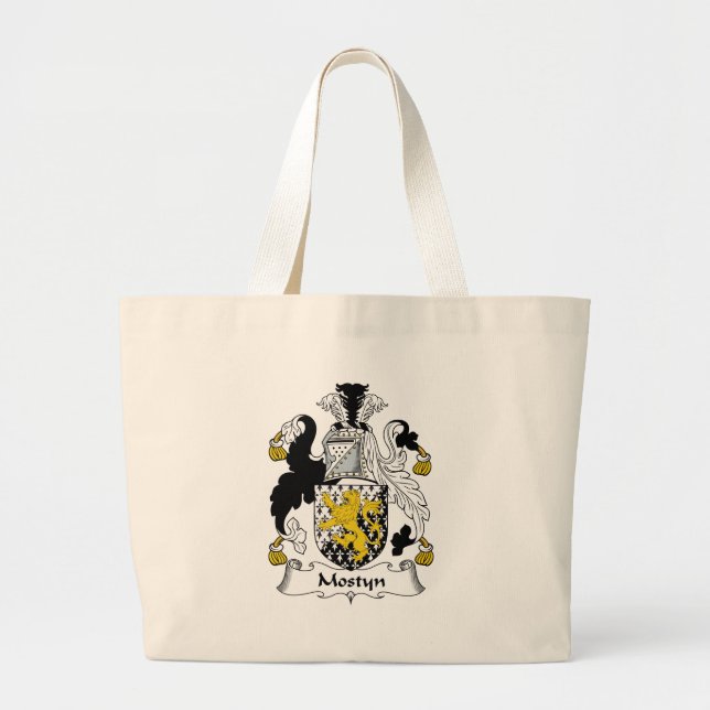 Mostyn Family Crest Large Tote Bag (Front)