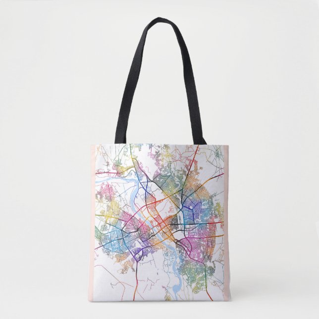 Mosul Iraq City Map Tote Bag (Front)