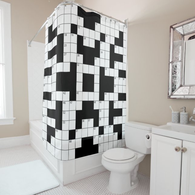 Mot-clé Mot-croisé Design Douche rideau (En situation)
