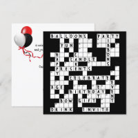 Mot-clé Puzzle Anniversaire Invitation de fête