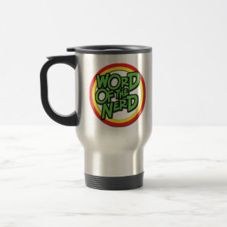 Mot de la tasse nerd de voyage