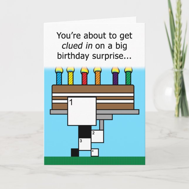 Mot-de-passe Puzzle Bonne carte d'anniversaire (gr (Devant)